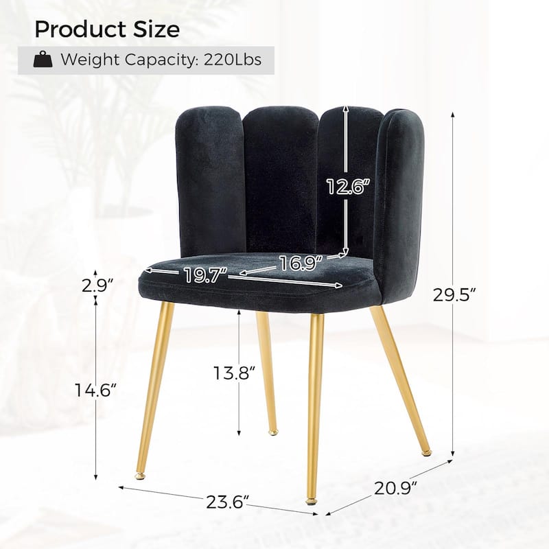 Anjela Side Chair with Tufted Back