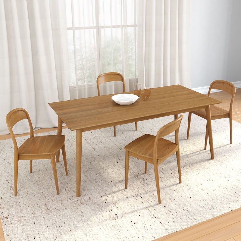 Plank and Beam Loar Mid-Century Modern Solid Wood Dining Chair