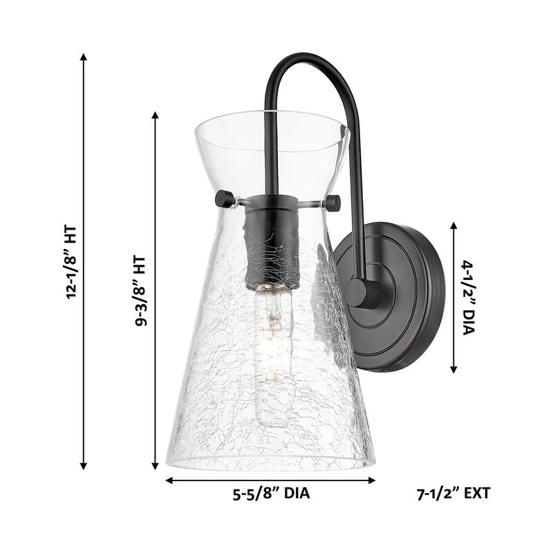 Innovations Lighting Nicole - 1 Light 6" Sconce - Clear Shade