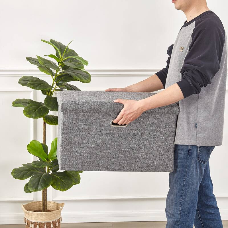 Ottoman Storage Ottoman Footrest Stool Small Ottoman with Storage Foldable Ottoman Foot Rest Footstool Bench