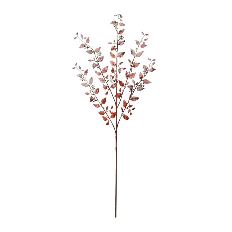 Frosted Leaf Artificial Christmas Spray - 32" - Set of 6