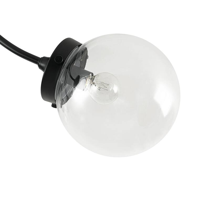 Modern 4-Light Glass Bubble Sputnik Semi Flush Ceiling Light