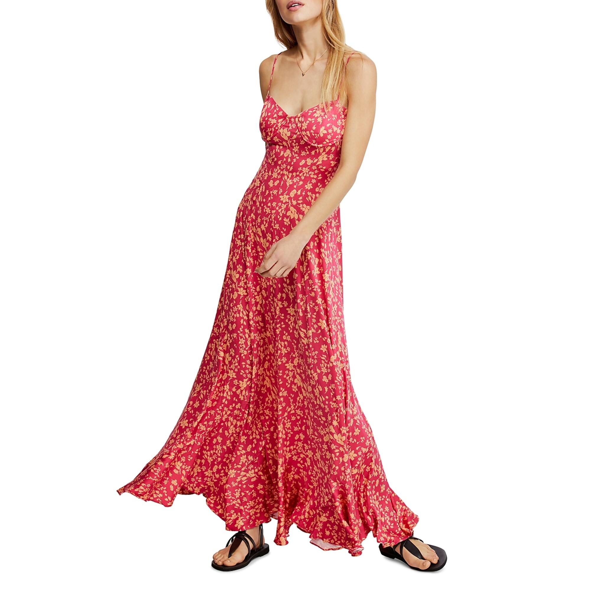 free people pink maxi dress