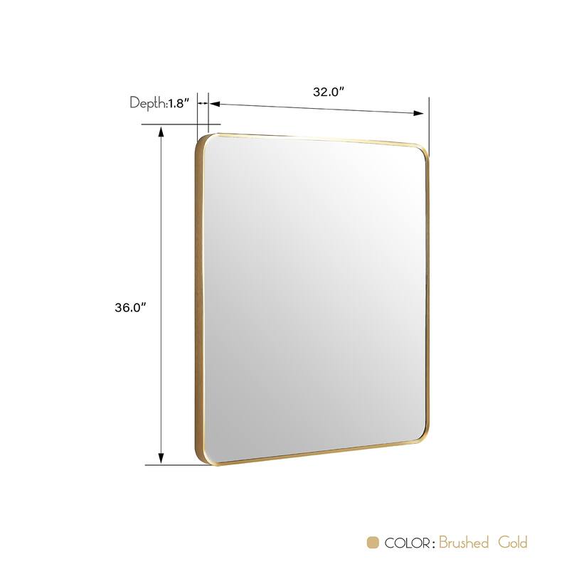 Vinnova Mutriku Rectangle Metal Wall Mirror