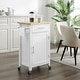 preview thumbnail 1 of 14, Crosley Savannah Wood Top Compact Kitchen Island/Cart - 15.75"d x 22.25"w x 37"h