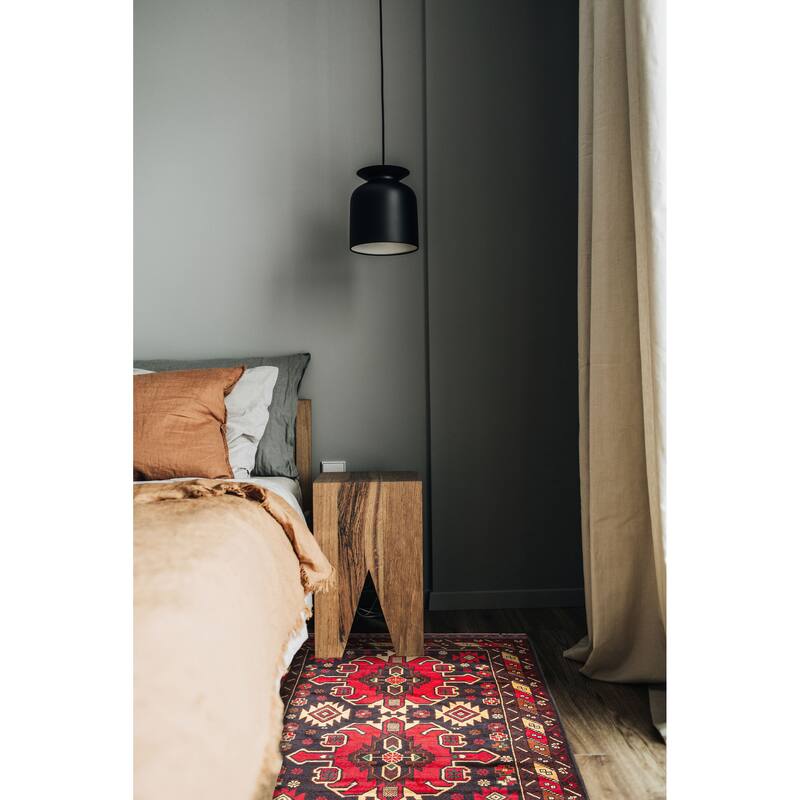 ECARPETGALLERY Hand-knotted Teimani Dark Grey Wool Rug - 4'0 x 6'0