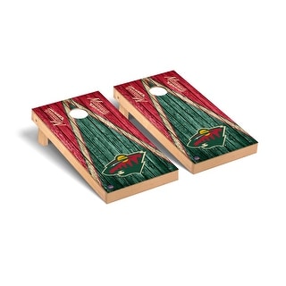 Minnesota Wild NHL Triangle Cornhole Board Set