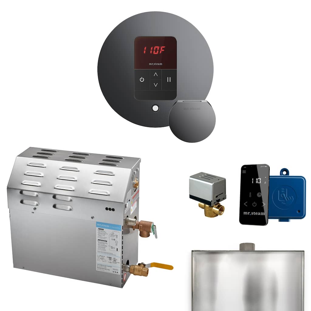 Mr Steam R15C1AAL0000 Super Itempo Round with Accessories Package 15 - Brilliant Black