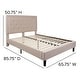 preview thumbnail 105 of 120, Tufted Platform Bed with 10in. Pocket Spring Mattress