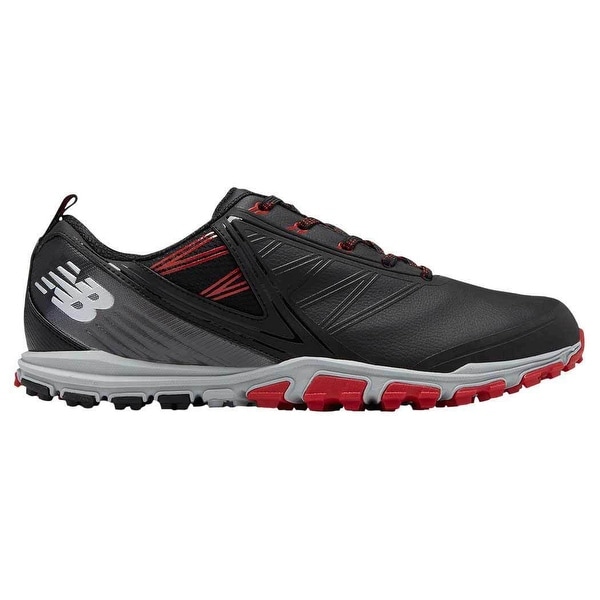 Men's New Balance Minimus SL Black/Red Golf Shoes NBG1006BRD-W (WIDE). Opens flyout.