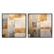 preview thumbnail 2 of 9, Designart "Minimalism Modern Scandinavian Zen Art" Modern Scandinavian Framed Art Set Of 2 - Abstract Wall Decor Set