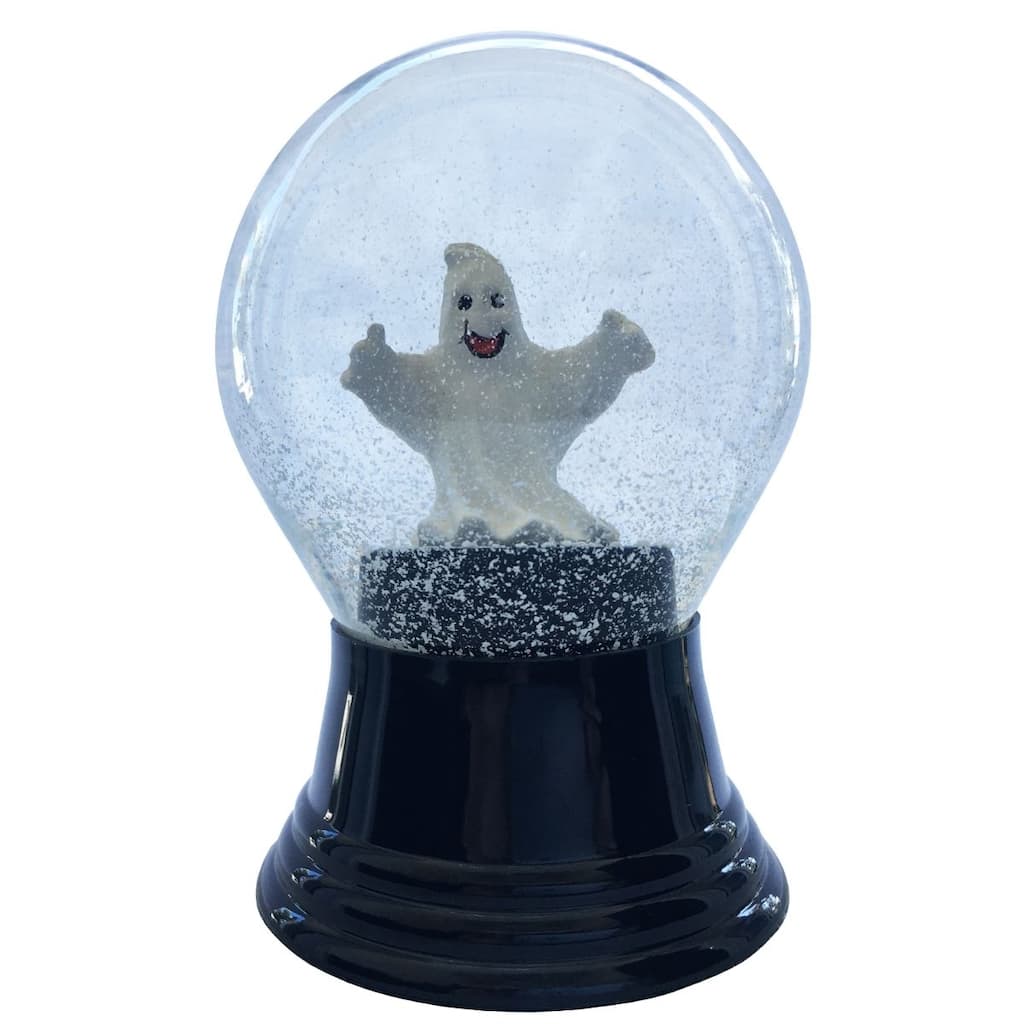 5" Perzy Medium Smiling Ghost Halloween Snow Globe