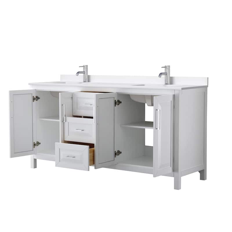 Wyndham Collection WCV252572D-QTZ-UNSMXX Daria 72" Free Standing