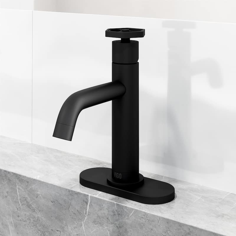 VIGO Ruxton 8" H Single Handle Single Hole Bathroom Faucet