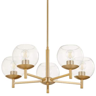 Quorum International 678-5 Lyon 5 Light 27" Wide Chandelier