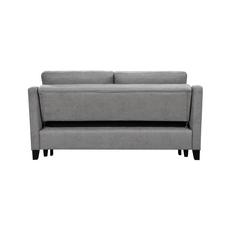 3 In 1 Modern Convertible Sleeper Sofa Bed, Loveseat Futon Sofa Couch W/Pull out Bed and Reclining Backrest