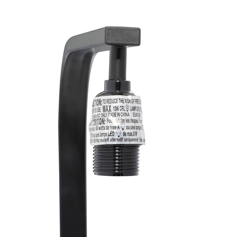 Black Metal Room Desk Lamp - 12 x 18 x 22