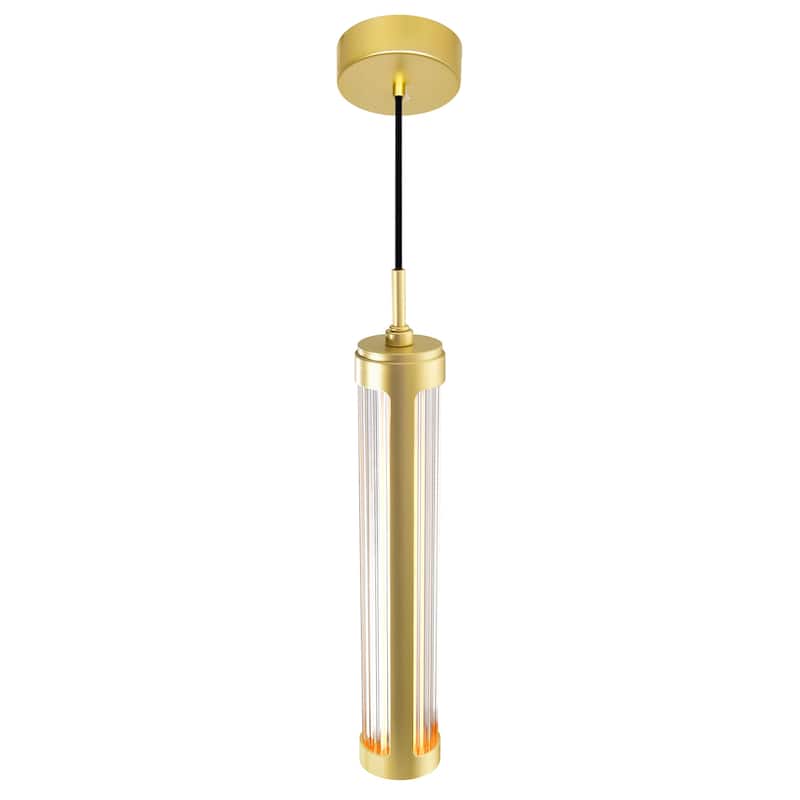Neva 3 in LED Integrated Satin Gold Chandelier - Satin Gold