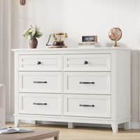 antique white dresser Evelyn 6-drawer Dresser Antique White