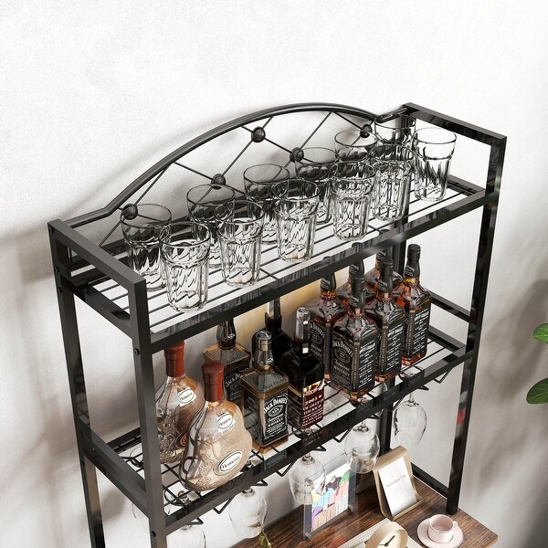 Rustic Wine Rack Display Rack Wine Bottle Rack Wine Glass Rack