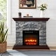 preview thumbnail 1 of 25, 40 in. Faux Stone Freestanding Electric Fireplace - 40" in Width