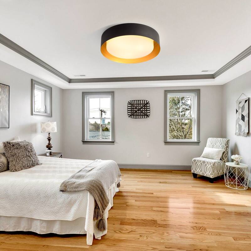 Modern Minimalist Round Drum Flush Mount Ceiling Lights