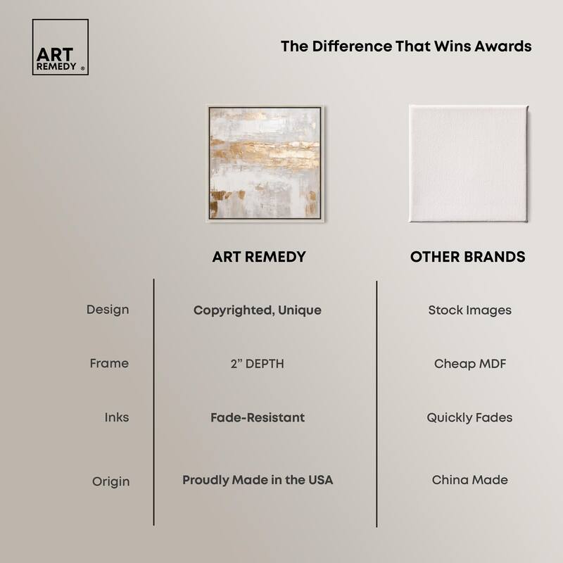 Melted Goldscape IV Canvas by Art Remedy