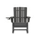 preview thumbnail 14 of 42, Commercial All-Weather Rocking Adirondack Chair with Swiveling Cupholder