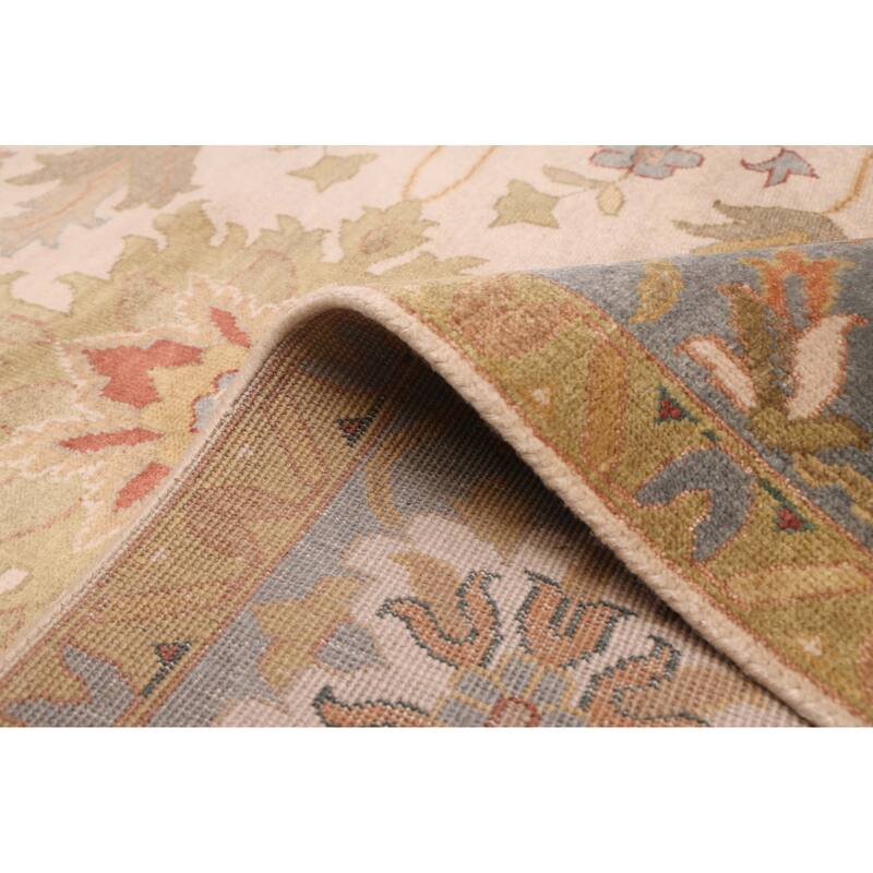 ECARPETGALLERY Hand-knotted Jules Serapi Beige, Ivory Wool Rug - 8'11 x 11'11