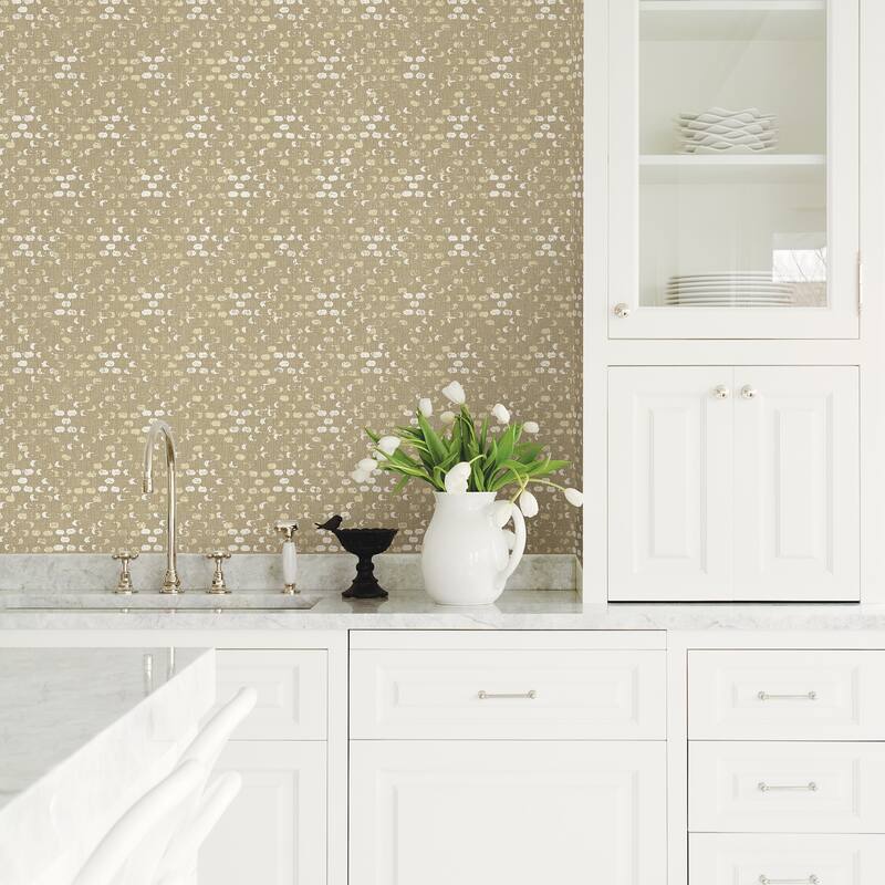 A-Street Prints Blissful Honey Harlequin Wallpaper