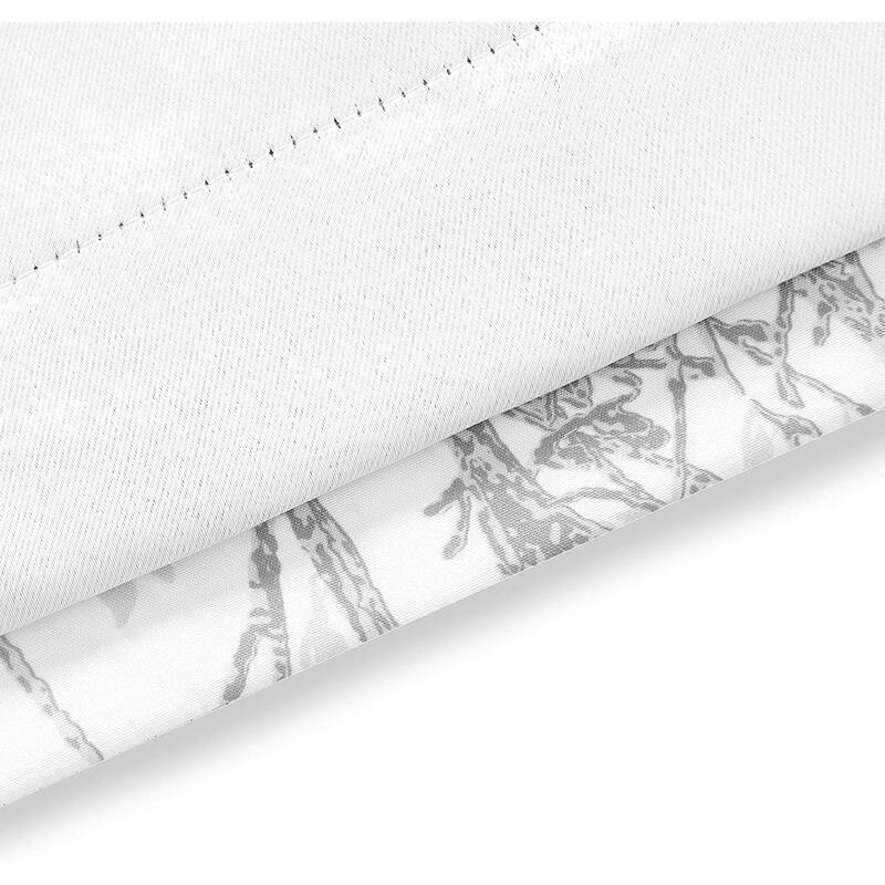 DriftAway Tree Branch Abstract Ink Printing Lined Valance 2 Pack