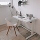 preview thumbnail 17 of 20, FLEXISPOT 48" Width Home Office Electric Height Adjustable Desk Glass Top Standing Desk Computer Desk With Drawer, USB Charged