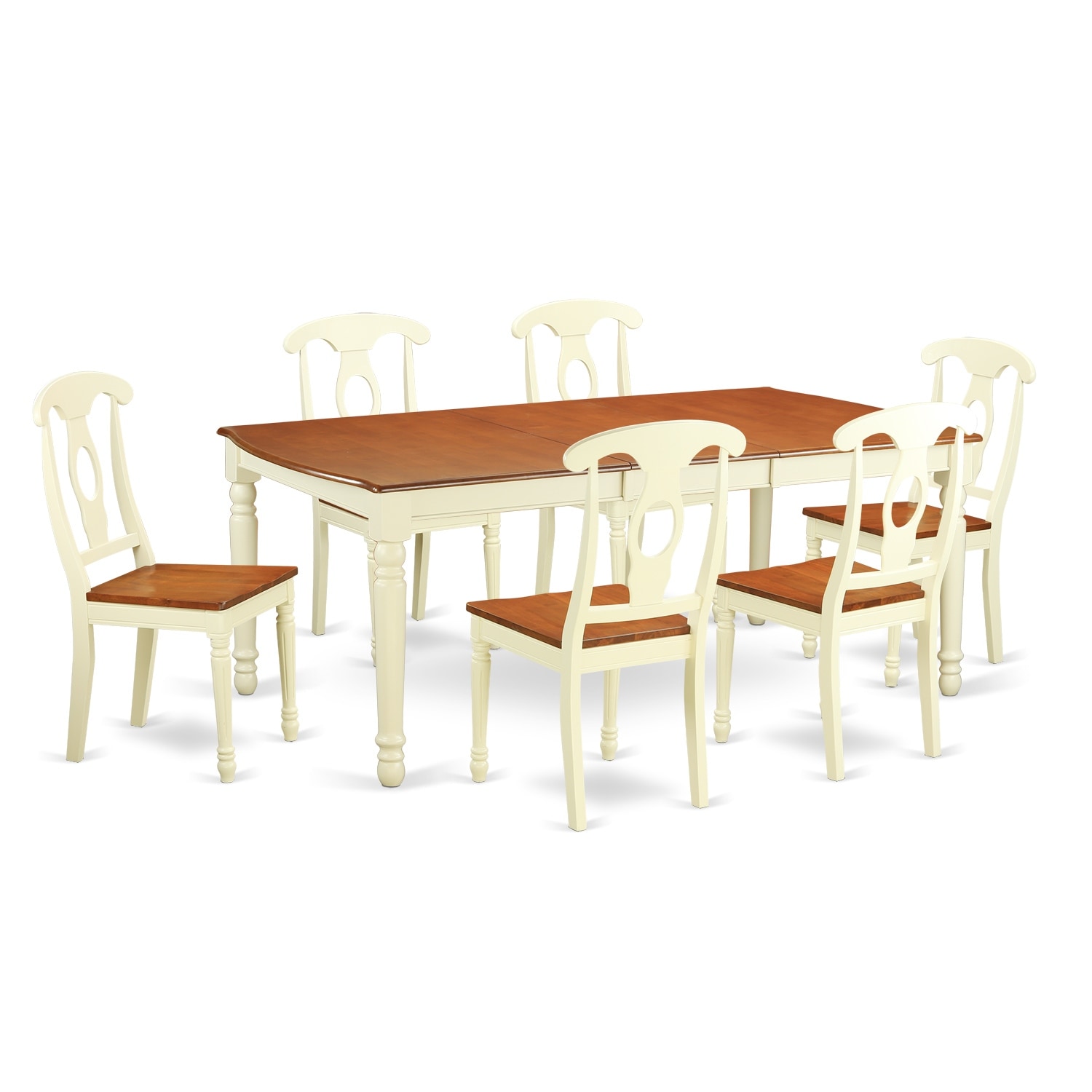 East West Furniture Piece Kitchen Table Set- a Rectangle Dining Table and  Solid Wood Seat Chairs, Buttermilk  Cherry On Sale Bed Bath  Beyond  12027422