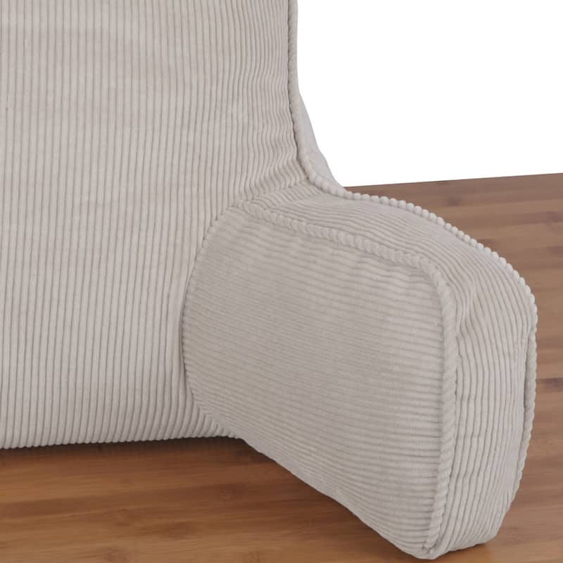 Cotton Corduroy Lounger Bed Rest Pillow Adjustable DIY Filling