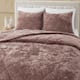 Wonderful Diamond Velvet 3 Piece Quilt Set