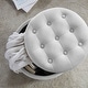 preview thumbnail 47 of 80, Donovan Tufted Round Storage Ottoman