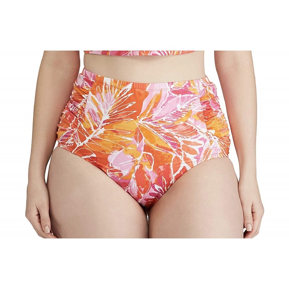 orange plus size bikini