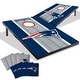preview thumbnail 1 of 5, New England Patriots NFL Compact 2x3 Tailgate Cornhole Board Set Include Carrying Case