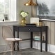 preview thumbnail 3 of 22, Porch & Den Lincoln Corner Desk Black