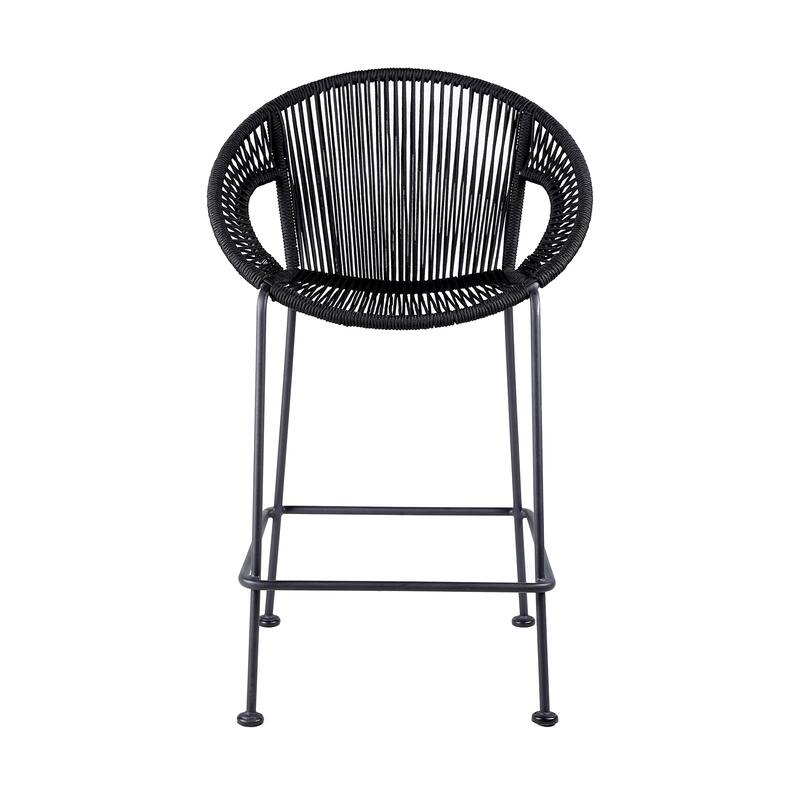Acapulco Indoor Outdoor Steel and Rope Bar/Counter Stool