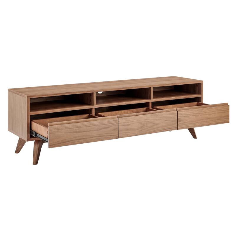 Lawrence 63" Media Stand in American Walnut - 62 inches