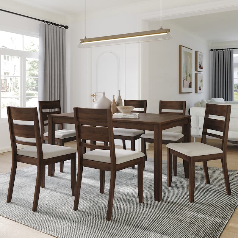 CraftPorch Elegant 7-piece Wooden Dining Set