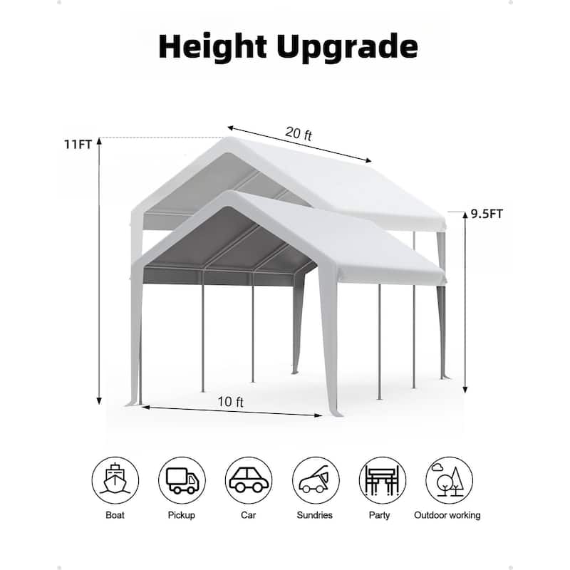 13'x20' Heavy Duty Carport Canopy