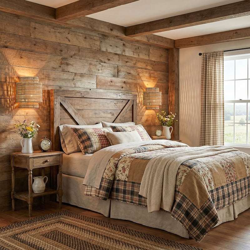 1-Light Bohemian Hand-Woven Rattan Wall Sconce Lighting