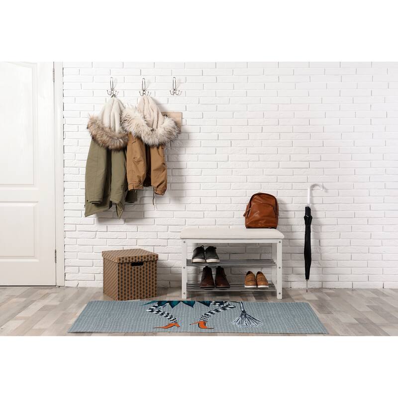 Esmerelda Halloween Design Chenille Area Rug