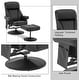 preview thumbnail 6 of 5, MCombo Swivel Recliner with Ottoman, Reclining Chair with Massage, Faux Leather Lounge Chair