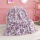 preview thumbnail 6 of 74, Juicy Couture 50"x70" Plush Kids Throw Blankets 50" x 70" - Purple