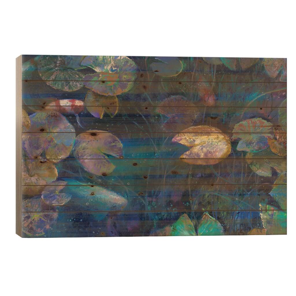 Lilian Koy Print On Wood by Iris Scott - Multi-Color