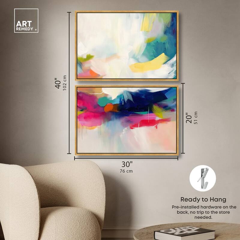 Riot of Color III Canvas Set of 2 by Art Remedy