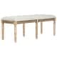 preview thumbnail 6 of 6, SAFAVIEH Rocha French Brasserie Tufted Rustic Wood Grey Bench - 47.3" x 17.5" x 19"
